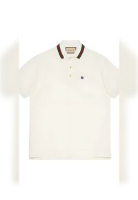 Gucci Logoprint Poloshirt  Weiß Herren