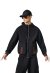 Gucci Jacke mit Kapuze mit Web Schwarz Herren