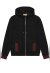 Gucci Jacke mit Kapuze mit Web Schwarz Herren