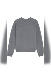 Celine Triomphe Pullover aus Kaschmirwolle Grau Damen