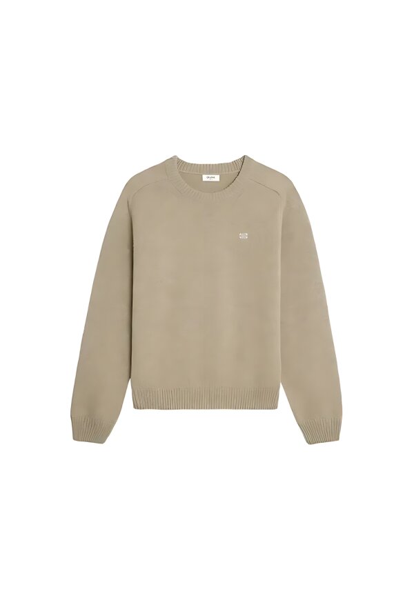 Celine Triomphe Pullover aus Kaschmirwolle Braun Damen
