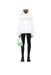 BALENCIAGA Tape Type Pullover Weiß Herren