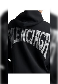 Balenciaga Paris Tropical Hoodie Schwarz Damen