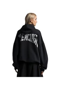 Balenciaga Paris Tropical Hoodie Schwarz Damen