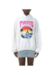 Balenciaga Paris Tropical Hoodie Weiß Herren