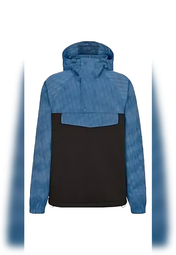 DIOR Logo Print Jacke Blau  Herren