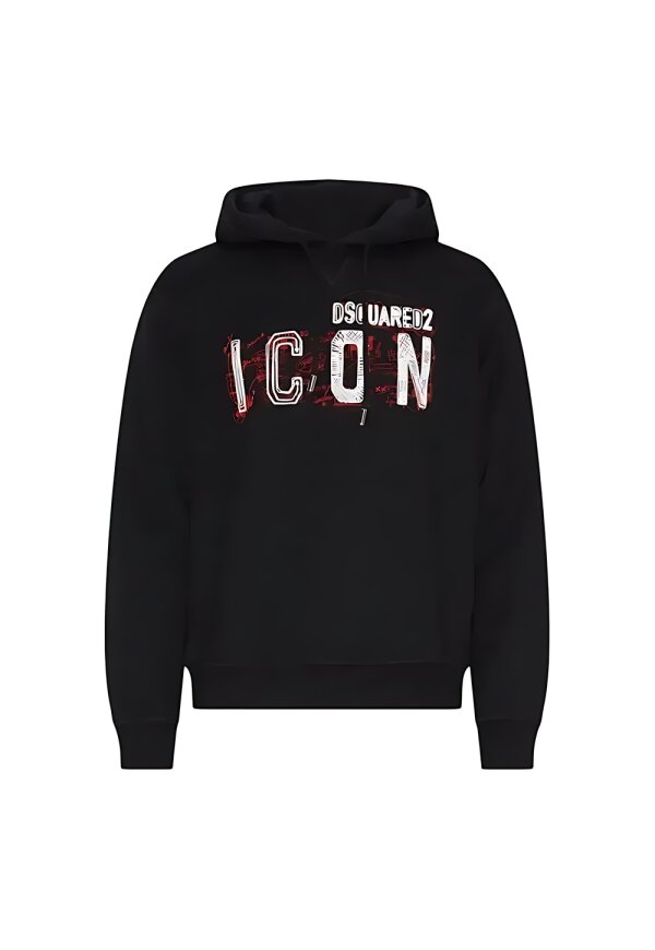 Dsquared2 Icon Scribble Pullover Schwarz Herren