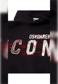 Dsquared2 Icon Scribble Pullover Schwarz Herren