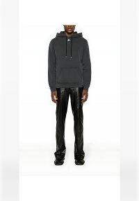 Courrèges  bestickter Pullover mit Stone-Wash-Effekt Herren Schwarz