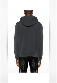 Courrèges  bestickter Pullover mit Stone-Wash-Effekt Herren Schwarz
