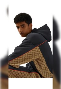 Gucci Jacke aus Baumwolljersey mit Reißverschluss Herren