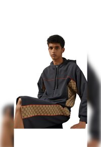 Gucci Jacke aus Baumwolljersey mit Reißverschluss Herren