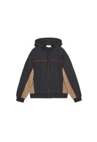 Gucci Jacke aus Baumwolljersey mit Reißverschluss