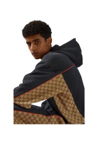 Gucci Jacke aus Baumwolljersey mit Reißverschluss