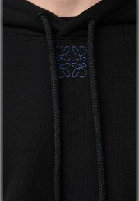 LOEWE Kapuzenpullover aus Baumwolle Schwarz Herren