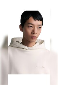 Dior Couture Kapuzenpullover mit Futter Beige Herren