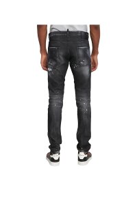 Dsquared2 Slim Fit Jeans Distressed Herren schwarz...