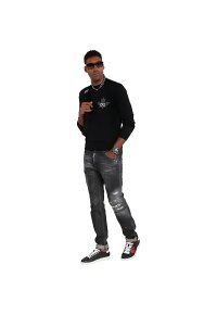 Dsquared2 Slim-Fit-Jeans im Distressed-Look Schwarz Herren