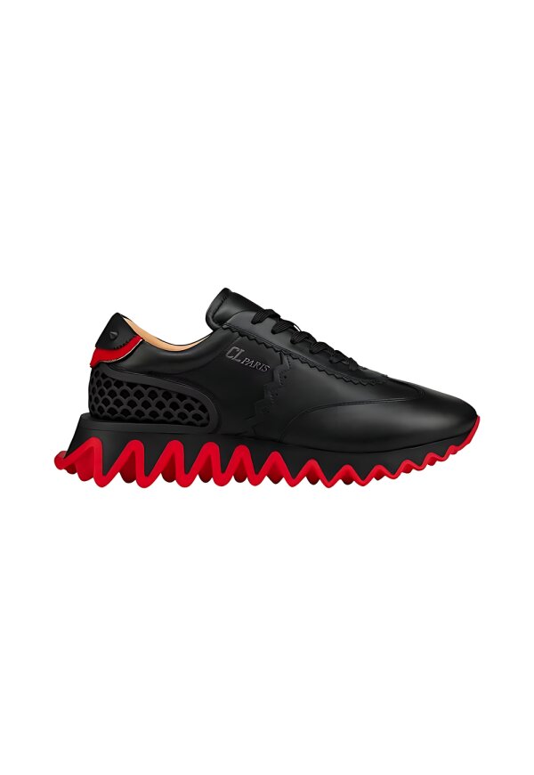 Louboutin Sneaker Herren schwarz rot