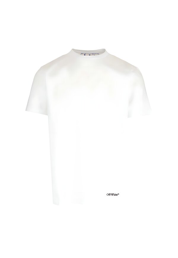 Off White T Shirt mit Rückenprint Herren weiß