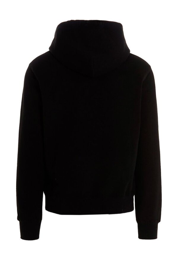 Off White Hoodie in schwarz mit Kapuze und Druckgrafik