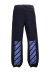 Off White Jogginghose in schwarz mit blauem Linienmuster