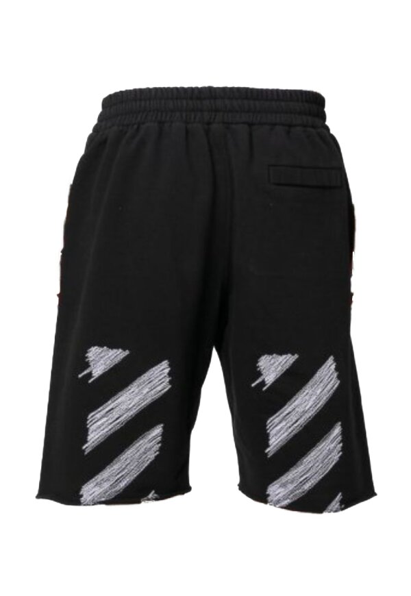 Off White Shorts in schwarz mit Streifmuster