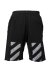 Off White Shorts in schwarz mit Streifmuster