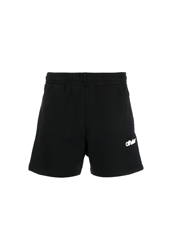 Off White Shorts schwarz Herren Labeldruck