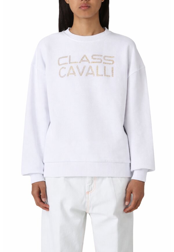 Cavalli Class Sweatshirt Weiß für Damen