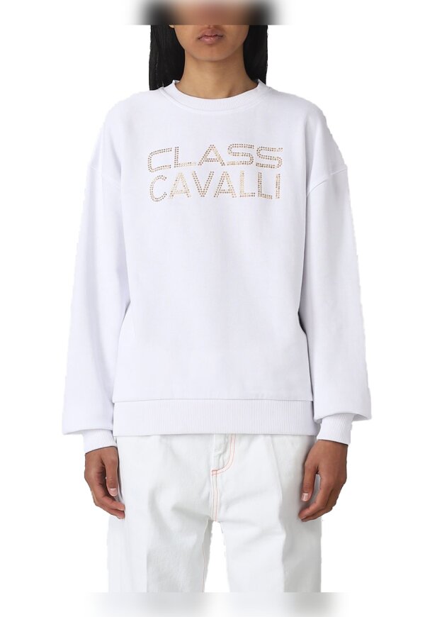 Cavalli Class Sweatshirt weiß Damen