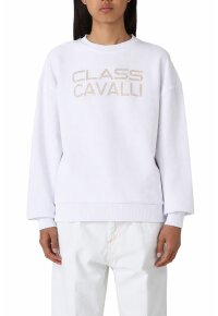 Cavalli Class Sweatshirt Weiß für Damen