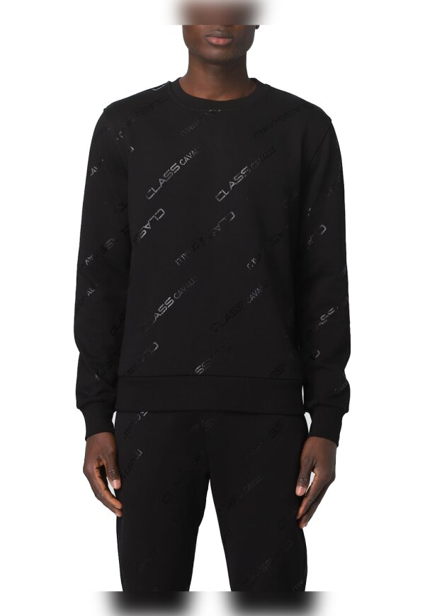 Cavalli Class Sweatshirt schwarz Herren