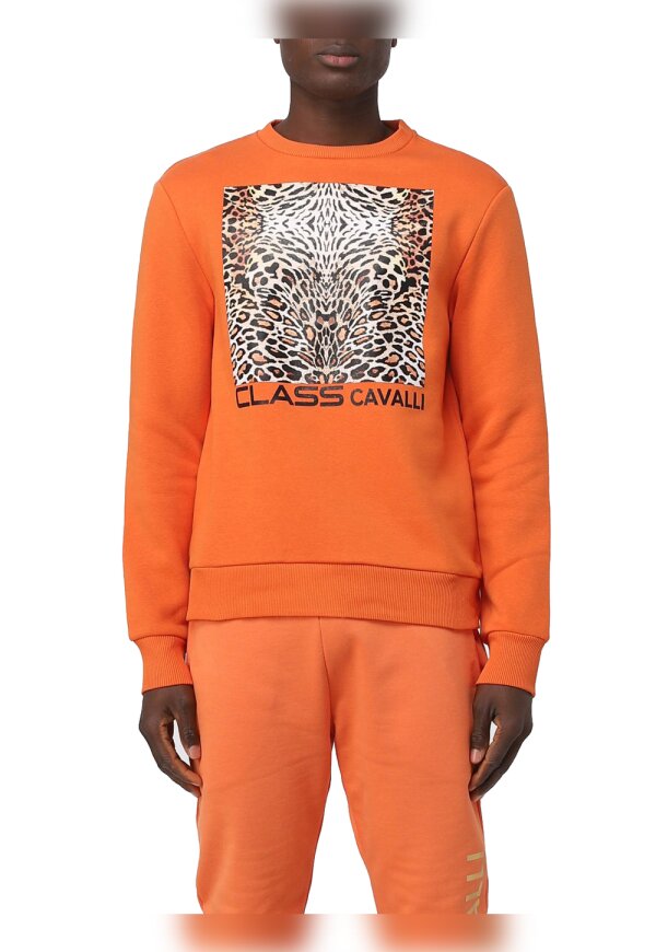Cavalli Class Sweatshirt orange Herren PXT66F CF010 01665