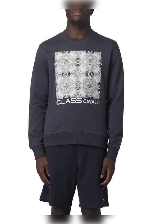 Cavalli Class Sweatshirt blau Herren PXT66H CF050 04926