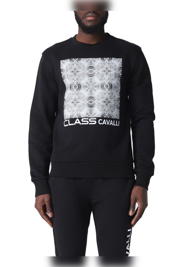 Cavalli Class Sweatshirt schwarz Herren
