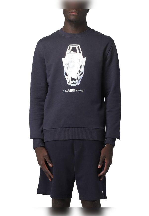 Cavalli Class Sweatshirt schwarz Herren