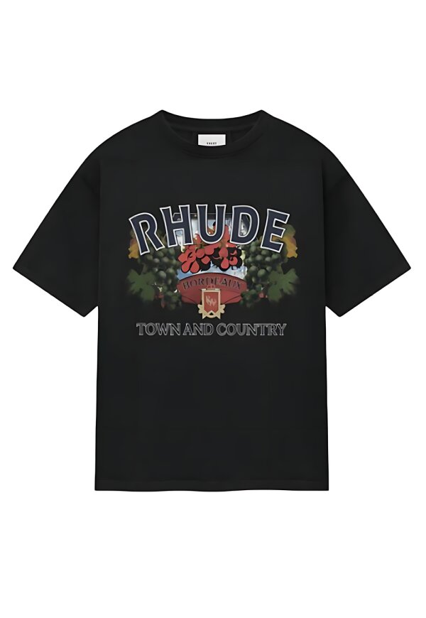Rhude T-shirt schwarz mit Aufdruck Herren