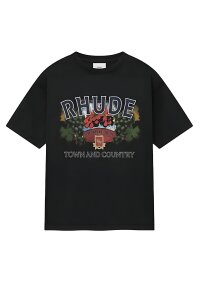 Rhude T-shirt schwarz mit Aufdruck Herren