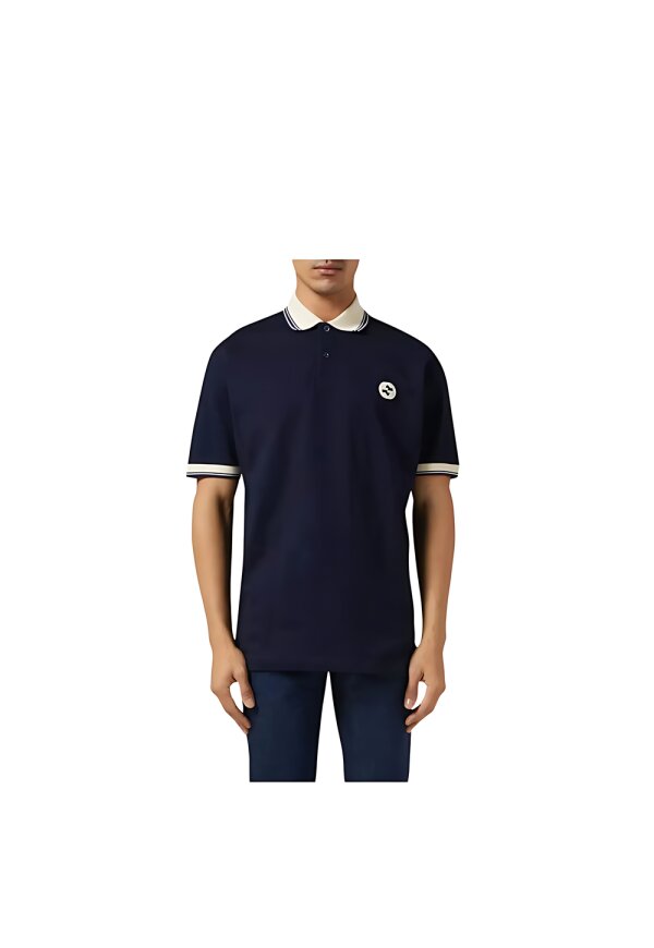Gucci G Polo T-Shirt Blau Herren