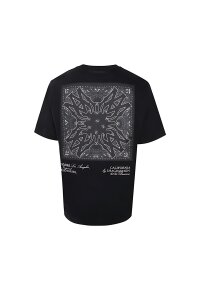 AMIRI T-Shirt Schwarz mit Bandana Optik Herren