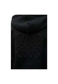 Loewe Anagram Kapuzenpullover mit Reißverschluss aus Wolle Schwarz Herren