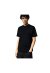 Louis Vuitton T-Shirt aus Baumwollpiqué mit Damier-Motiv Schwarz Herren