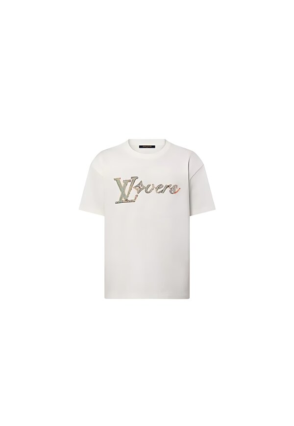 Louis Vuitton besticktes T-Shirt Herren