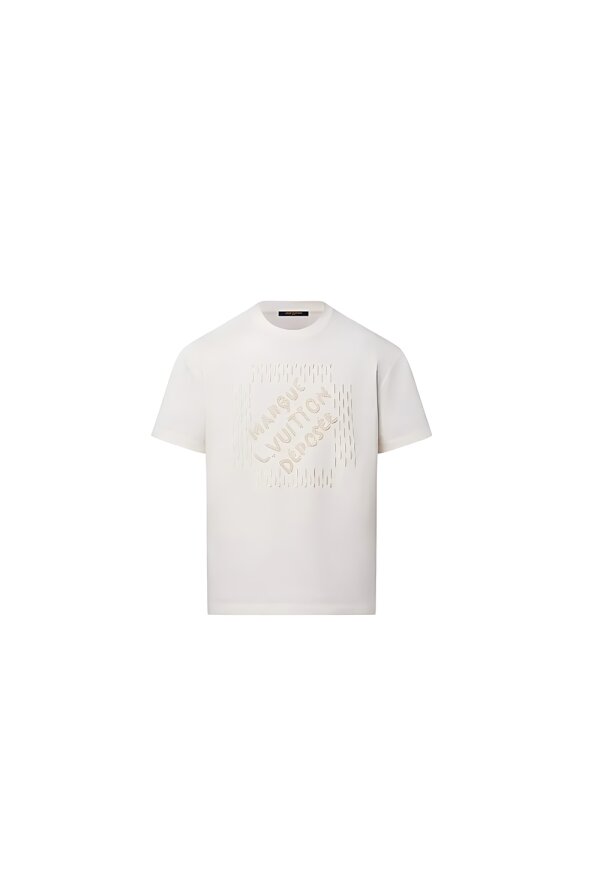 Louis Vuitton T-Shirt mit Sticksignatur Herren