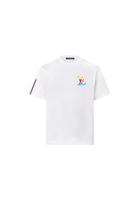 Louis Vuitton Grafisches T-Shirt aus Baumwolle Weiß...