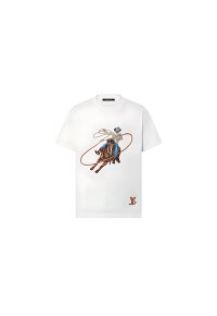 Louis Vuitton Grafisches T-Shirt aus Baumwolle mit...