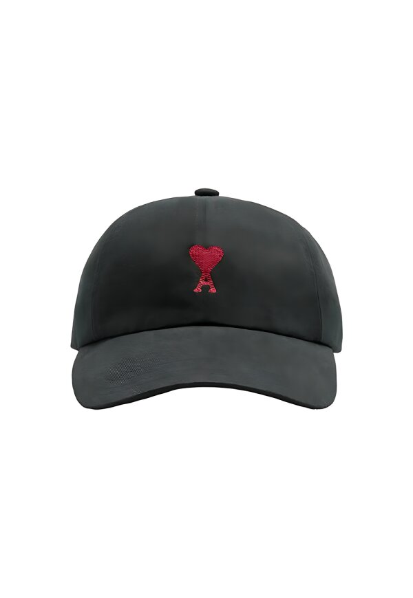 Ami Paris Ami de Coeur Baseball Cap Schwarz