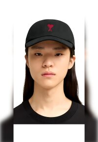 Ami Paris Ami de Coeur Baseball Cap Schwarz