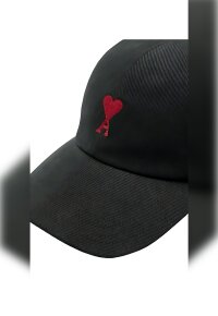 Ami Paris Ami de Coeur Baseball Cap Schwarz